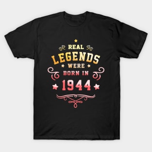 Legends were born in 1944 Vintage 80th Birthday 80 Years Old T-Shirt